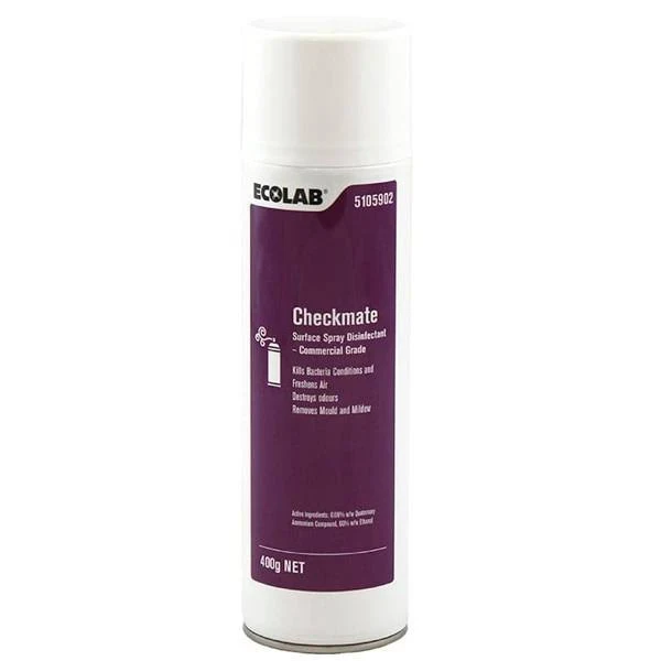 Ecolab Checkmate Surface Spray Disinfectant 400g each Chemicals