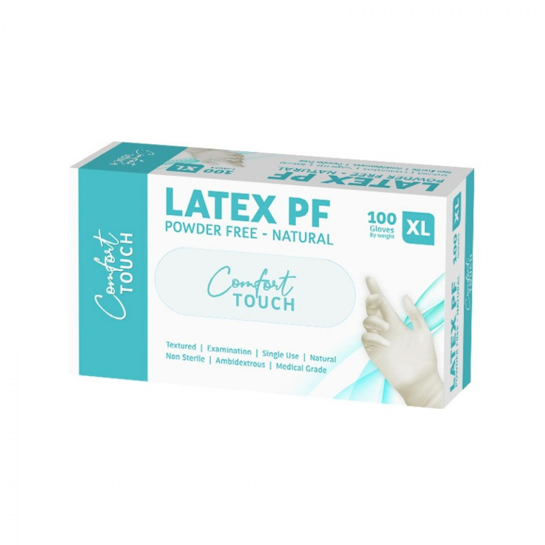 Comfort Touch Latex Examination Gloves 100box X Large Latex Gloves Disposable Gloves