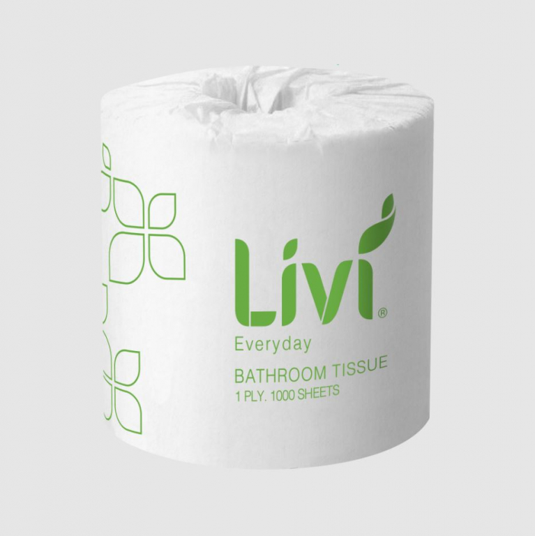 Livi Everyday 7007 Toilet Paper 1 Ply 1000 Sheet 48/ctn Paper Products ...