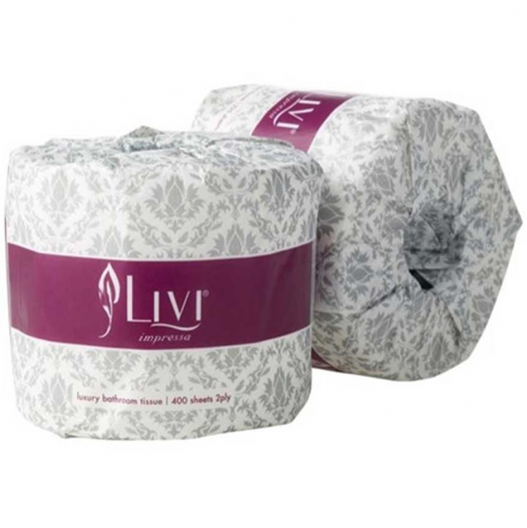 Livi Impressa 3007 Embossed Toilet Paper 2 Ply 400 Sheet 48/ctn Paper ...