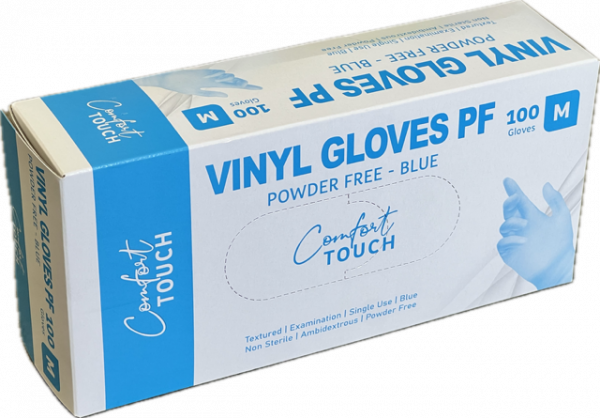 Comfort Touch Blue Vinyl PF Gloves 100/Box - Medium comfort_touch_vin_med_blue.png